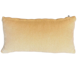 Golden Yellow Diagonal Stripe Perfect Size Pillow 8 x 16 NEW
